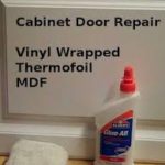 WHY YOU CAN NOT REPAIR peeling vinyl cabinets
